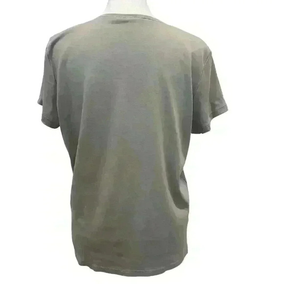 EILEEN FISHER GRAY ORGANIC COTTON CREW NECK TEE SIZE M - Picture 5 of 6